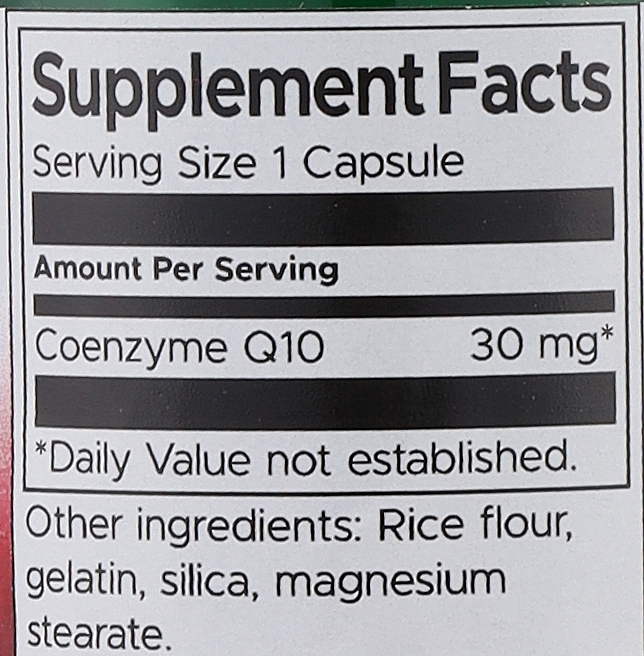 Suplement diety Koenzym Q10, 30 mg - Swanson CoQ10  — Zdjęcie N4