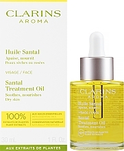 Olejek pielęgnacyjny do cery suchej - Clarins Santal Face Treatment Oil — Zdjęcie N2