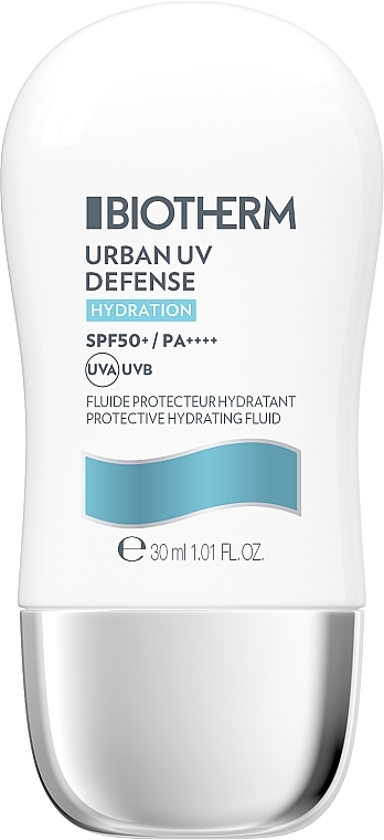 Nawilżający fluid do twarzy z filtrem przeciwsłonecznym - Biotherm Urban UV Defense Protective Hydrating Fluid SPF 50+ — Zdjęcie N1