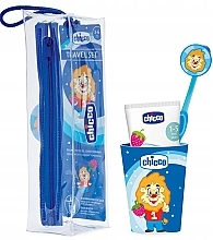 Kup Zestaw do pielęgnacji jamy ustnej, niebieski - Chicco Blue Oral Hygiene Set