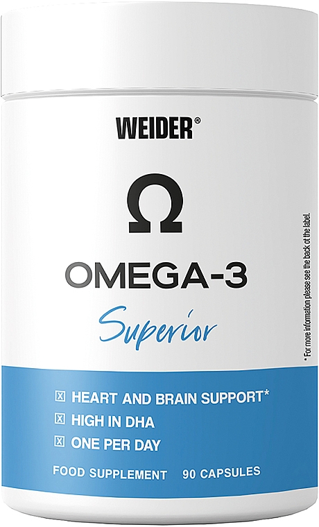 Suplement diety Omega 3 w kapsułkach - Weider Omega 3 Superior 1000mg — Zdjęcie N1