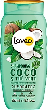 Szampon do włosów Kokos i zielona herbata - Lovea Shampoo Coconut & Green Tea — Zdjęcie N1