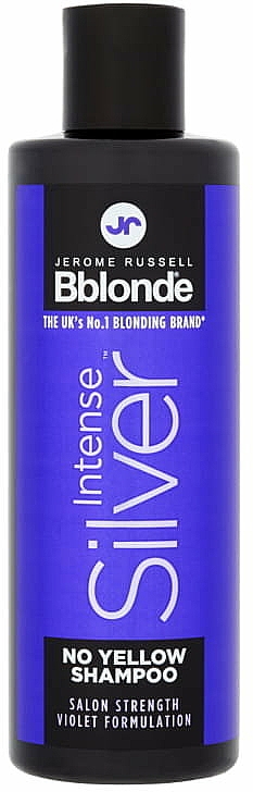 Fioletowy szampon do włosów niwelujący żółte odcienie - Jerome Russell Bblonde Intense Silver No Yellow Shampoo — Zdjęcie N1