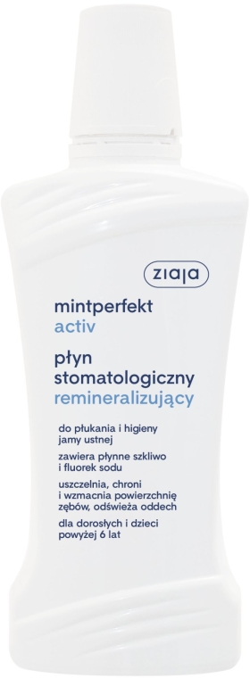 Remineralizujący płyn stomatologiczny - Ziaja Mintperfekt Activ — Zdjęcie N1