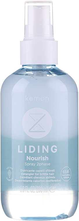 Spray ułatwiający rozczesywanie suchych włosów - Kemon Liding Norish Spray 2Phase — Zdjęcie N1