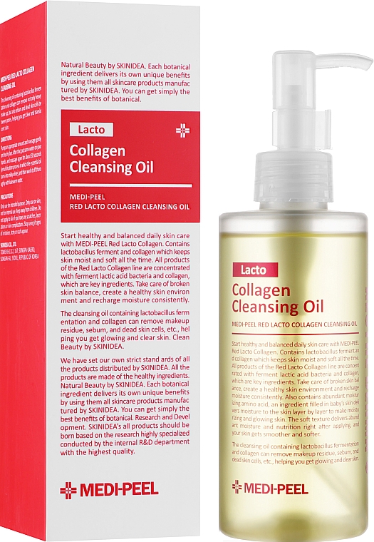 Olejek hydrofilowy z probiotykami i kolagenem - MEDIPEEL Red Lacto Collagen Cleansing Oil — Zdjęcie N2
