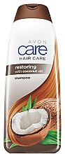 Regenerujący szampon do włosów z olejem kokosowym - Avon Care Coconut Oil Restoring Shampoo — Zdjęcie N1