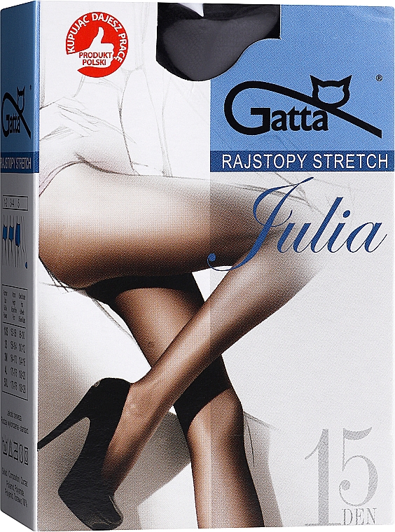 Rajstopy Julia Stretch 15 Den, nero - Gatta — Zdjęcie N1