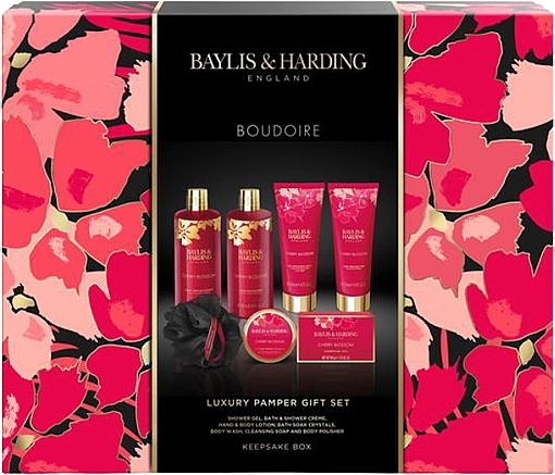 Zestaw, 7 produktów - Baylis & Harding Boudoire Luxury Keepsake Bathing Treat Box Gift Set — Zdjęcie N1