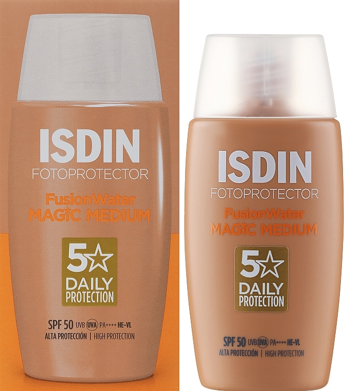 Krem do opalania twarzy - Isdin Fotoprotector Fusion Water Color SPF 50+ — Zdjęcie N2