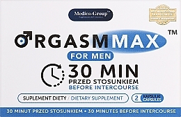 PRZECENA! Suplement diety na szybką, mocną, długą i erekcję - Medica-Group Orgasm Max For Men * — Zdjęcie N1