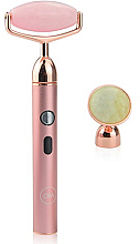 Kup Roller do twarzy i ciała, electro - ORA Crystal Electroller Device Rose Quartz & Jade 3 Piece Kit