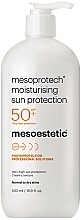 Nawilżający krem przeciwsłoneczny z dozownikiem - Mesoestetic Mesoprotech Moisturising Sun Protection 50+ Prof — Zdjęcie N1