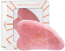 Kup Płytka do masażu twarzy Gua Sha z kwarcu różowego - Crystallove Rose Quartz Guasha