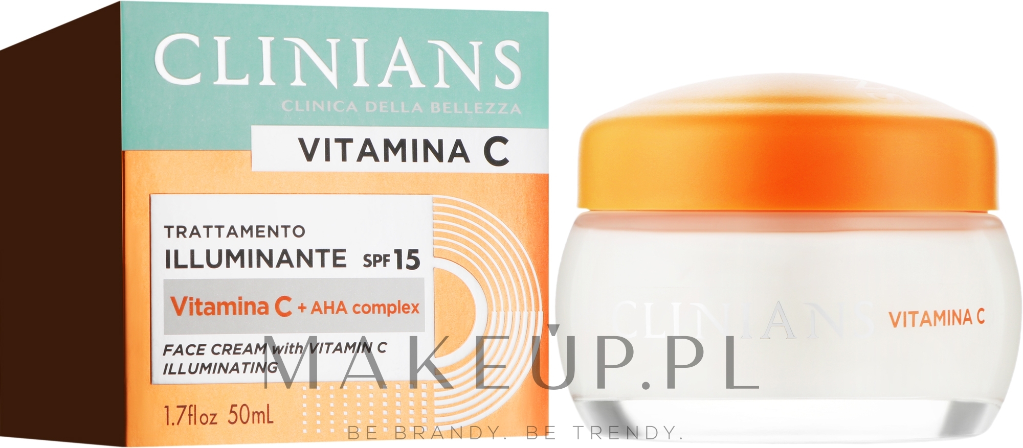 Rozjaśniający krem do twarzy z witaminą C - Clinians Illuminating Face Cream with Vitamin C — Zdjęcie 50 ml