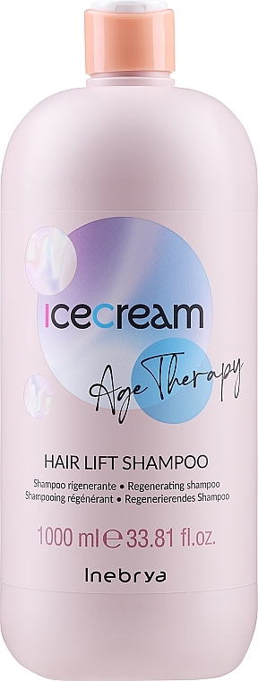 Regenerujący szampon do dojrzałych i porowatych włosów - Inebrya Ice Cream Age Therapy Hair Lift Shampoo — Zdjęcie N3