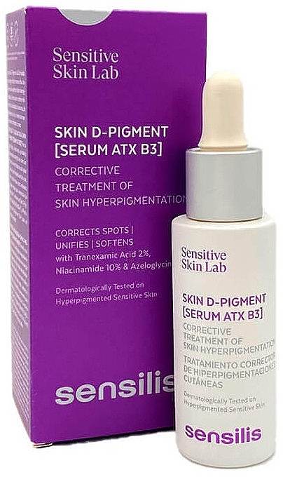 Serum antypigmentowe - Sensilis Skin D-Pigment Serum ATX B3 Corrective Treatment — Zdjęcie N3