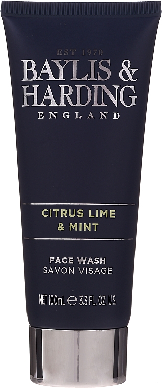 Zestaw dla mężczyzn - Baylis & Harding Men's Citrus Lime & Mint Bag (hair/body/wash 100 ml + face/wash 100 ml + a/sh/balm 100 ml + acc) — Zdjęcie N4