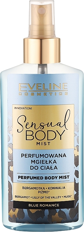 Perfumowana mgiełka do ciała - Eveline Cosmetics Sensual Body Mist Blue Romance — Zdjęcie N1