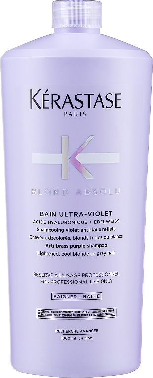 Kąpiel neutralizująca żółte refleksy do ultrafioletowego blondu - Kérastase Blond Absolu Bain Ultra Violet Shampoo — Zdjęcie N3