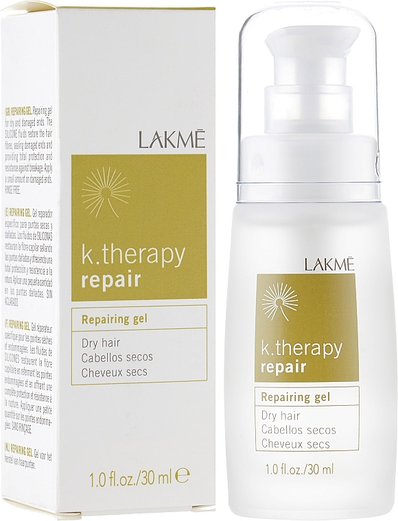 Regenerujący żel do włosów suchych i ze zniszczonymi końcówkami - Lakmé K.Therapy Repair Gel — Zdjęcie N2