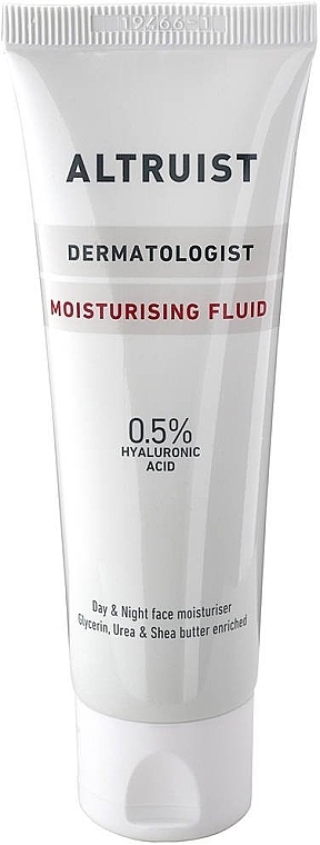 PRZECENA! Nawilżający płyn do twarzy z kwasem hialuronowym - Altruist Dermatologist Moisturising Fluid 0.5% Hyaluronic Acid * — Zdjęcie N1