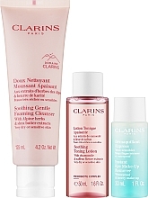 Zestaw do bardzo suchej lub wrażliwej skóry - Clarins (cl foam/125 ml + f/lot/50ml + makeup remover/30ml) — Zdjęcie N3