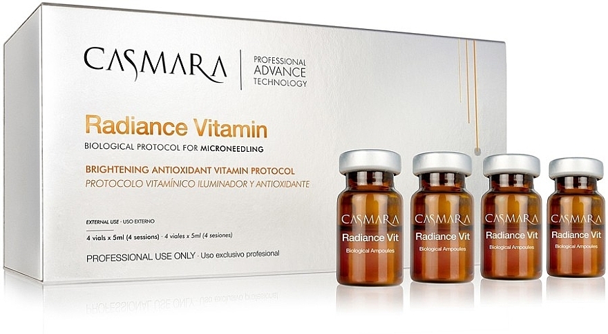 Koncentrat do twarzy z witaminami - Casmara Radiance Vitamin Biological Protocol For Microneedling — Zdjęcie N1