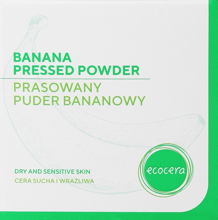 Prasowany puder bananowy do ceru suchej i wrażliwej - Ecocera