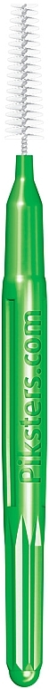 Szczoteczki międzyzębowe 6, zielone, 10 sztuk - Piksters Interdental Brushes Green Size 6 — Zdjęcie N3