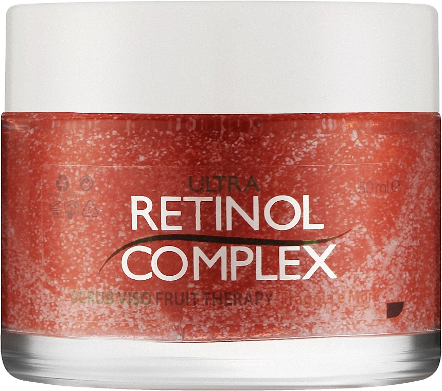 Peeling do twarzy - Retinol Complex Fruit Therapy Strawberry Exfoliating Face Scrub — Zdjęcie N1