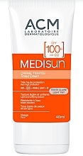 Koloryzujący krem ​​z filtrem przeciwsłonecznym SPF 100+ do twarzy - ACM Laboratoires Medisun Tinted Cream Light Tint SPF100 — Zdjęcie N1