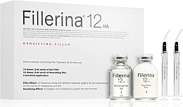 System dermokosmetyczny, poziom 5 - Fillerina 12 HA Densifying-Filler Intensive Filler Treatment Grade 5 (gel/28 ml + cr/28 ml + applicator/2 szt) — Zdjęcie N1
