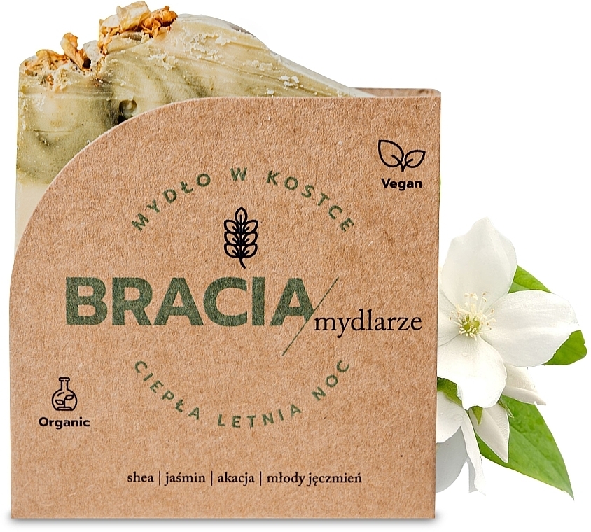 Mydło Jaśmin i Akacja - Bracia Mydlarze Solid Soap Warm Summer Night — Zdjęcie N2