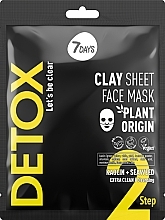 Oczyszczająca maseczka do twarzy z kaolinem i wodorostami - 7 Days Detox Let's Be Clear Clay Sheet Face Mask — Zdjęcie N1