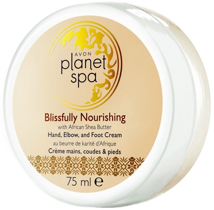 Odżywczy krem do rąk, stóp i łokci Afrykańskie masło shea - Avon Planet Spa Blissfully Nourishing Cream — Zdjęcie N1