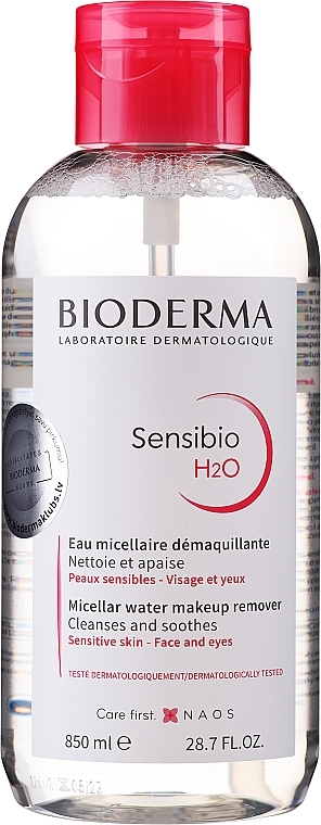PRZECENA! Płyn micelarny do oczyszczania twarzy i demakijażu - Bioderma Sensibio H2O * — Zdjęcie N2