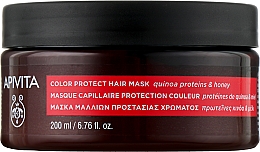 Kup Maska ochronna do włosów farbowanych ze słonecznikiem i miodem - Apivita Color Protection Hair Mask With Hunflower&Honey