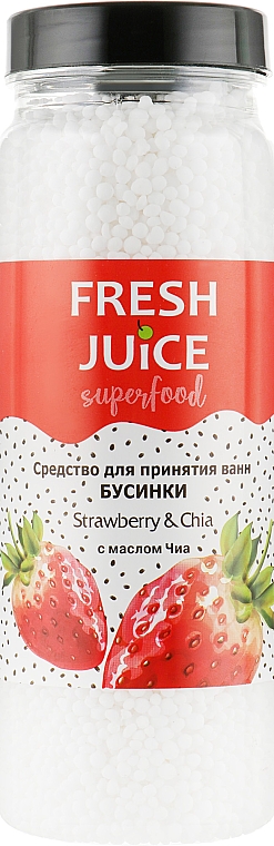 Sól do kąpieli Truskawka i chia - Fresh Juice Superfood Strawberry & Chia