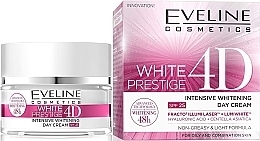 Krem do twarzy na dzień SPF 25 - Eveline Cosmetics White Prestige 4D Intensive Whitening Day Cream SPF 25 — Zdjęcie N1
