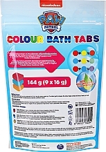 Musujące kolorowe tabletki do kąpieli, niebieskie opakowanie - Nickelodeon Paw Patrol Movie Colour Bath Tabs — Zdjęcie N2