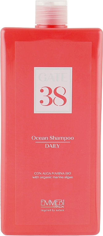 Szampon do codziennej pielęgnacji włosów - Emmebi Italia Gate 38 Wash Ocean Shampoo Daily — Zdjęcie N3