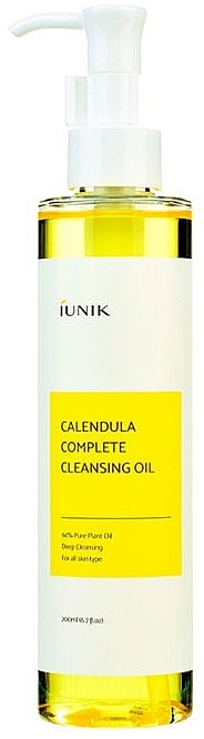 PRZECENA!  Olejek oczyszczający do twarzy z nagietkiem - IUNIK Calendula Complete Cleansing Oil * — Zdjęcie N1