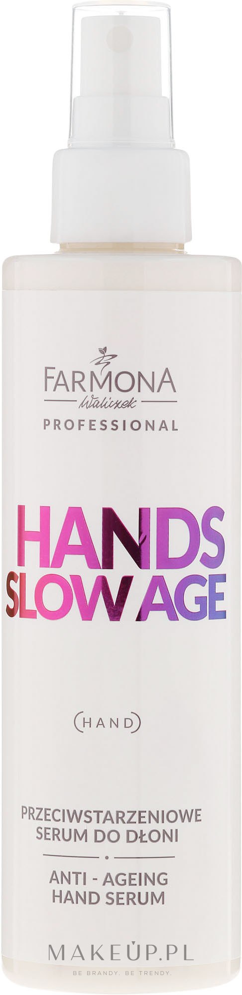 Przeciwstarzeniowe serum do dłoni - Farmona Professional Hands Slow Age — Zdjęcie 200 ml