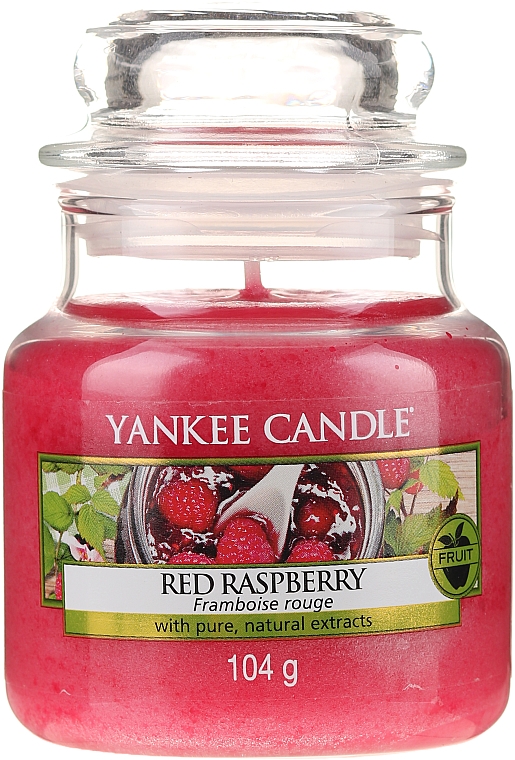 Świeca zapachowa w słoiku - Yankee Candle Red Raspberry — Zdjęcie N5