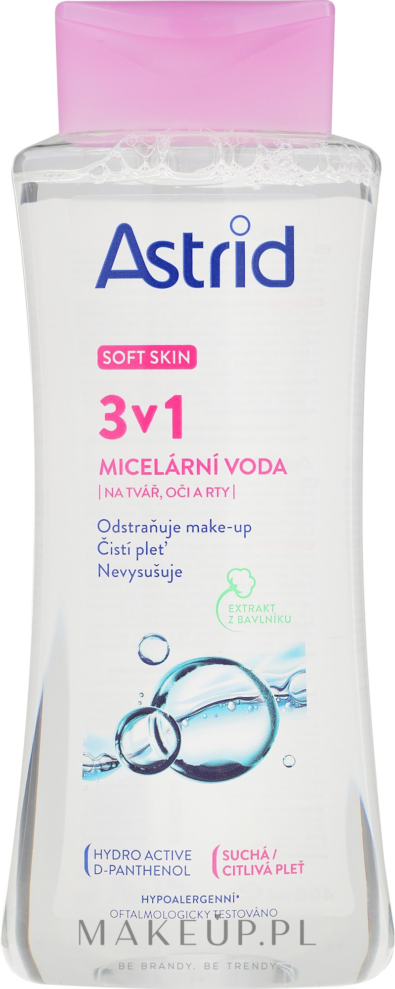 Woda micelarna 3 w 1 - Astrid Soft Skin Micellar Water — Zdjęcie 400 ml