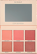 Paleta różów do policzków - Sigma Beauty Cor-de-Rosa Blush Palette — Zdjęcie N2