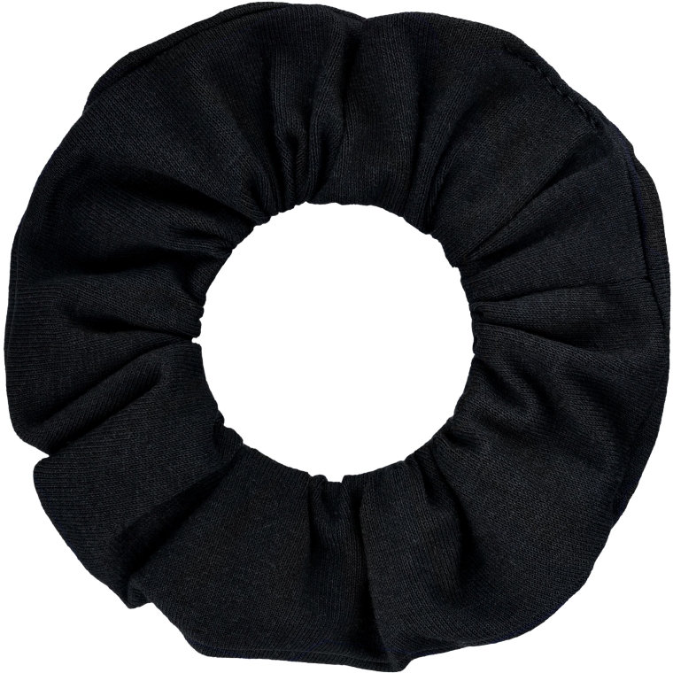 Czarna dżinsowa gumka do włosów Denim Classic - MAKEUP — Zdjęcie N2