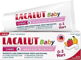 Pasta do zębów dla dzieci Ochrona przed próchnicą i kwasami cukrowymi, 0-2 lat - Lacalut Baby — Zdjęcie N2