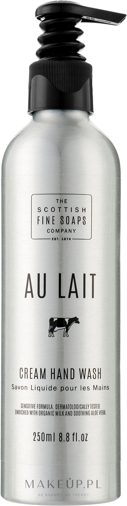 Mydło w płynie - Scottish Fine Soaps Au Lait Cream Hand Wash (aluminium bottle) — Zdjęcie 250 ml